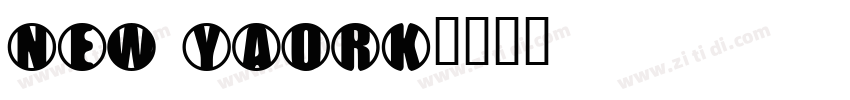 New YAork字体转换